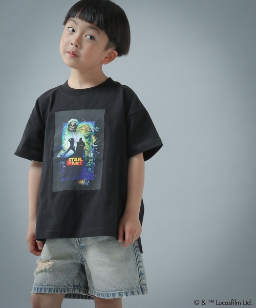 LOWRYS FARM(ローリーズファーム)の「STAR WARS/アートT 451872(Tシャツ/カットソー・キッズ・ホワイト系その他/ブラック/チャコールグレー/オフホワイト・110cm/120cm/130cm/140cm/150cm)」の19枚目の写真