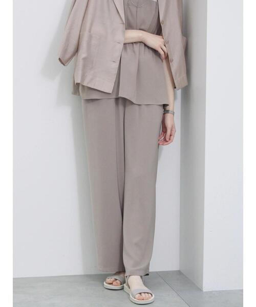 Samansa Mos2 blue(サマンサモスモスブルー)の「【接触冷感】イージーパンツ(その他パンツ・レディース・ベージュ/ブラック/カーキ/チャコールグレー・F)」の4枚目の写真