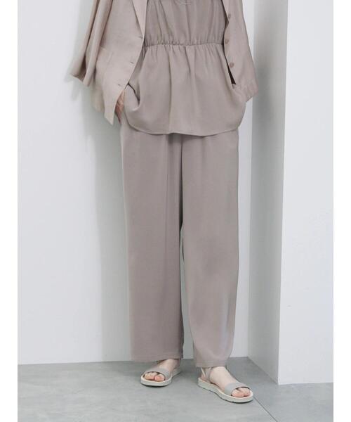 Samansa Mos2 blue(サマンサモスモスブルー)の「【接触冷感】イージーパンツ(その他パンツ・レディース・ベージュ/ブラック/カーキ/チャコールグレー・F)」の17枚目の写真