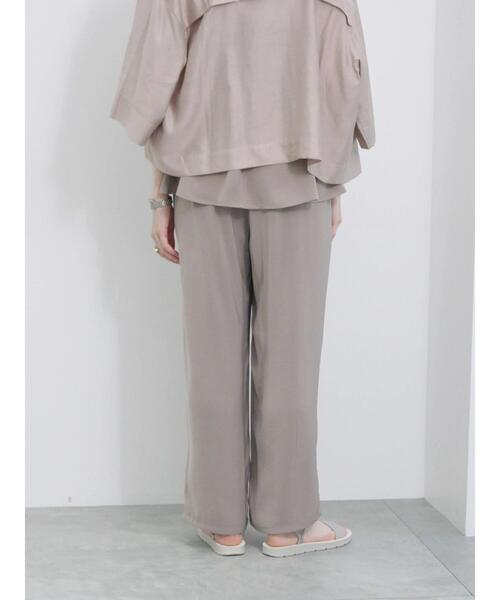 Samansa Mos2 blue(サマンサモスモスブルー)の「【接触冷感】イージーパンツ(その他パンツ・レディース・ベージュ/ブラック/カーキ/チャコールグレー・F)」の15枚目の写真