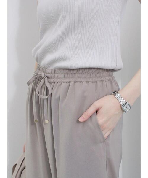 Samansa Mos2 blue(サマンサモスモスブルー)の「【接触冷感】イージーパンツ(その他パンツ・レディース・ベージュ/ブラック/カーキ/チャコールグレー・F)」の11枚目の写真