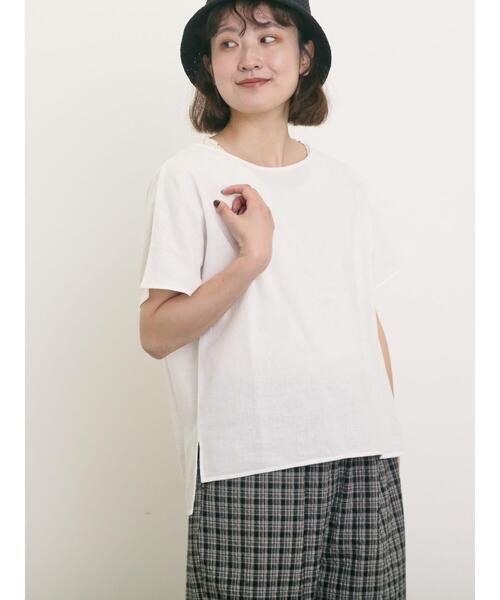 Samansa Mos2（サマンサ モスモス）の「◎綿麻柄アソートボートネックブラウス（シャツ/ブラウス・レディース・シルバーグレー/ネイビー/ベージュ/オフホワイト・F）」の22枚目の写真