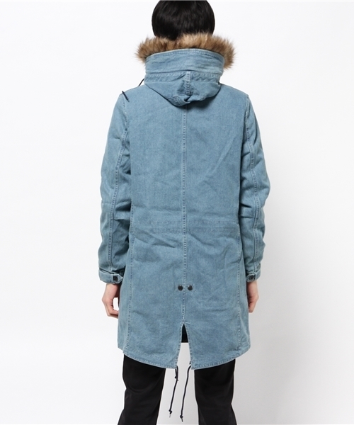 CIAOPANIC（チャオパニック）の「【Ciaopanic】　デニムM-51モッズコート（その他アウター・メンズ・サックスブルー/インディゴブルー・LARGE/MEDIUM）」の6枚目の写真