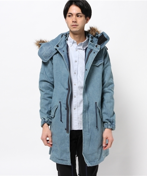 CIAOPANIC（チャオパニック）の「【Ciaopanic】　デニムM-51モッズコート（その他アウター・メンズ・サックスブルー/インディゴブルー・LARGE/MEDIUM）」の7枚目の写真