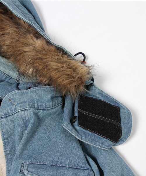 CIAOPANIC（チャオパニック）の「【Ciaopanic】　デニムM-51モッズコート（その他アウター・メンズ・サックスブルー/インディゴブルー・LARGE/MEDIUM）」の5枚目の写真