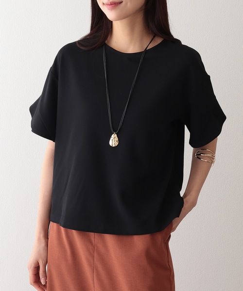 Lace Ladies（レースレディース）の「クルーネック デザイン スリーブ 半袖 トップス（シャツ/ブラウス・レディース・ネイビー/グレー/アイボリー/ブラック・FREE/S）」の5枚目の写真