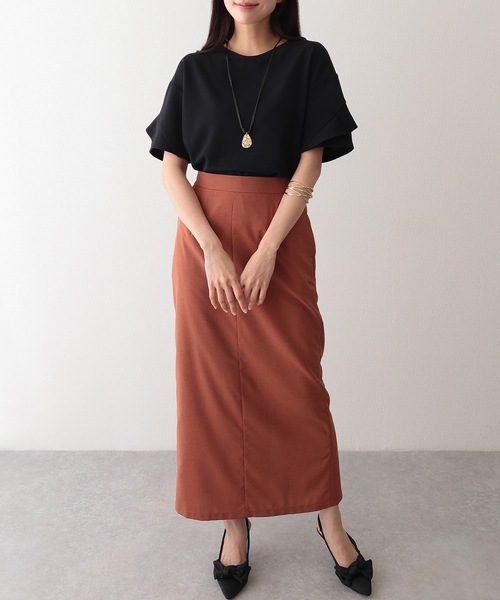Lace Ladies（レースレディース）の「クルーネック デザイン スリーブ 半袖 トップス（シャツ/ブラウス・レディース・ネイビー/グレー/アイボリー/ブラック・FREE/S）」の8枚目の写真