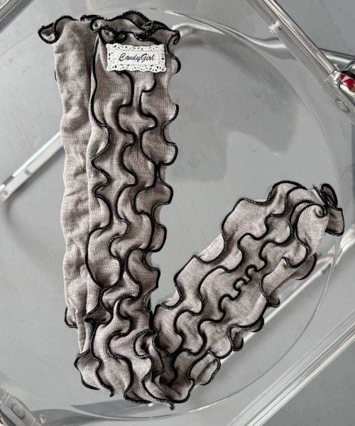 VIVID LADY（ビビッドレディー）の「配色 メロウ ロングソックス（ソックス/靴下・レディース・ブラック/グレー/クリーム/ピンク/パープル・FREE）」の22枚目の写真