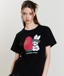 SM STRAWBERRY RABBIT TEE