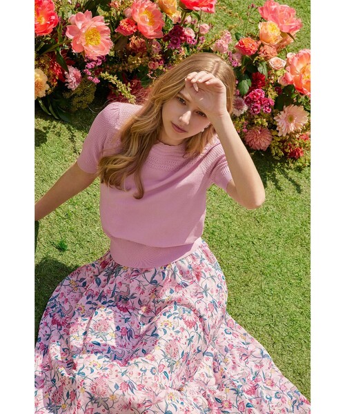 TOCCA（トッカ）の「MIST KNIT ニットプルオーバー（ニット/セーター・レディース・ネイビー系/アイボリー系/ピンク系・SMALL/MEDIUM）」の11枚目の写真