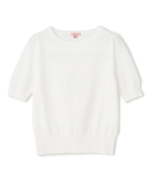 TOCCA（トッカ）の「MIST KNIT ニットプルオーバー（ニット/セーター・レディース・ネイビー系/アイボリー系/ピンク系・SMALL/MEDIUM）」の20枚目の写真