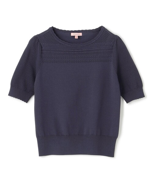 TOCCA（トッカ）の「MIST KNIT ニットプルオーバー（ニット/セーター・レディース・ネイビー系/アイボリー系/ピンク系・SMALL/MEDIUM）」の21枚目の写真