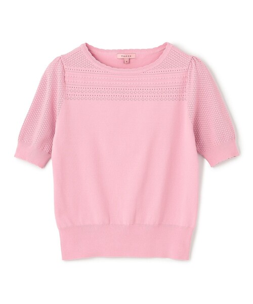 TOCCA（トッカ）の「MIST KNIT ニットプルオーバー（ニット/セーター・レディース・ネイビー系/アイボリー系/ピンク系・SMALL/MEDIUM）」の22枚目の写真