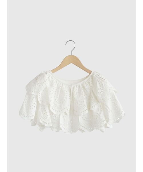セール】Cutwork lace layered Bolero（その他トップス）｜FIKA