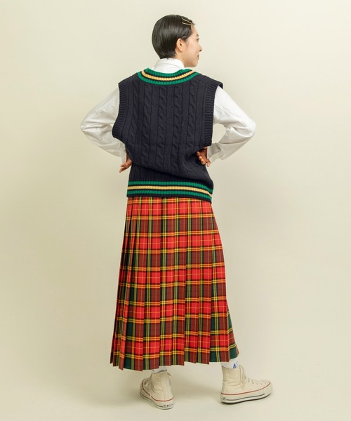 CHILD WOMAN(チャイルドウーマン)の「☆チルデンニットベスト(ベスト・レディース・アイボリー/ネイビー・FREE)」の13枚目の写真