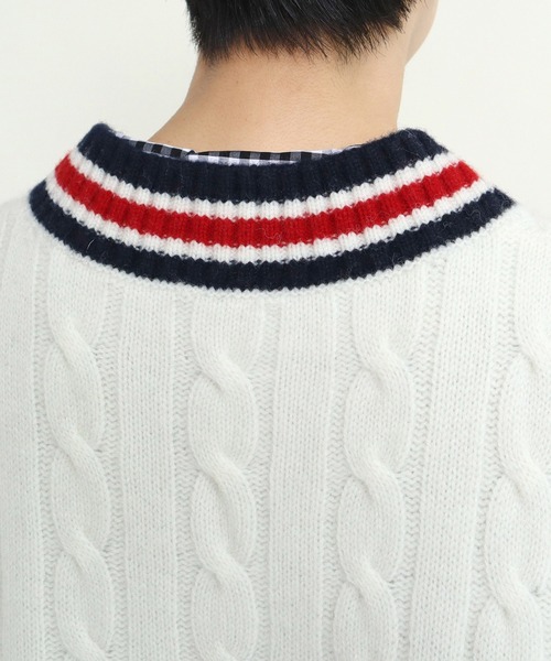 CHILD WOMAN(チャイルドウーマン)の「☆チルデンニットベスト(ベスト・レディース・アイボリー/ネイビー・FREE)」の21枚目の写真