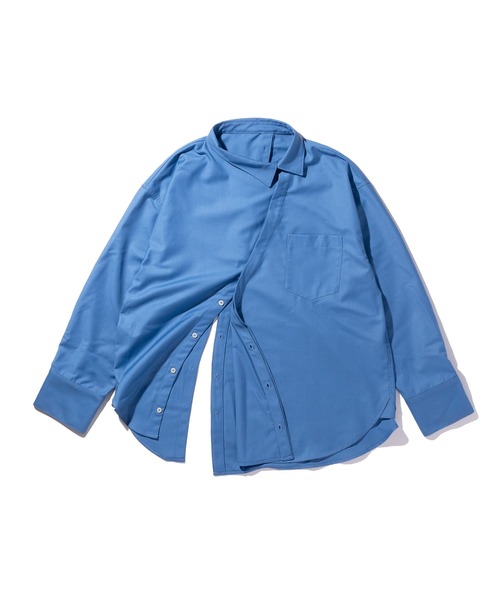CONZ(コンズ)の「OVER SHIRT(シャツ/ブラウス・メンズ・ブルー/グレー・2/3)」の10枚目の写真