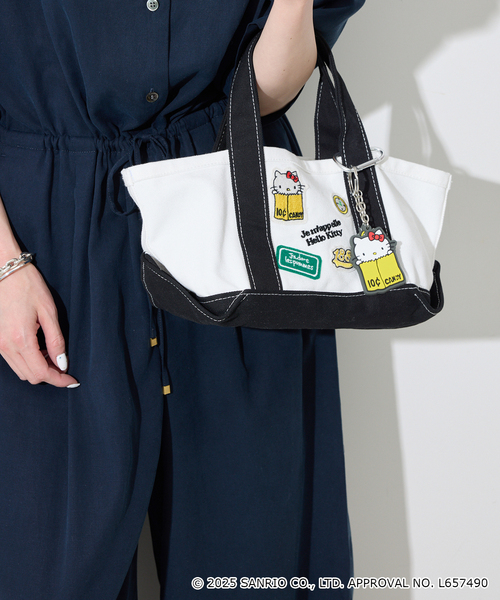 SLOBE IENA（スローブイエナ）の「《WEB限定/追加3》Hello Kitty ワッペンランチトートバック（クラッチバッグ・レディース・ブラック/カーキ・FREE）」の9枚目の写真