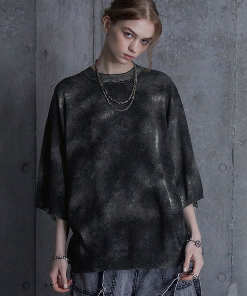 SERACE ルーズシルエットアブストラクトシャギーニット サイズM SERACE（セラス）の「【SERACE】Loose silhouette abstract