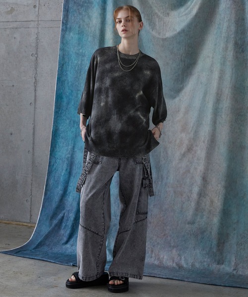 SERACE ルーズシルエットアブストラクトシャギーニット サイズM SERACE（セラス）の「【SERACE】Loose silhouette abstract