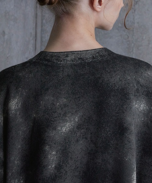 【新品】SERACE ルーズシルエットアブストラクトシャギーニット　グレー M SERACE（セラス）の「【SERACE】Loose silhouette abstract