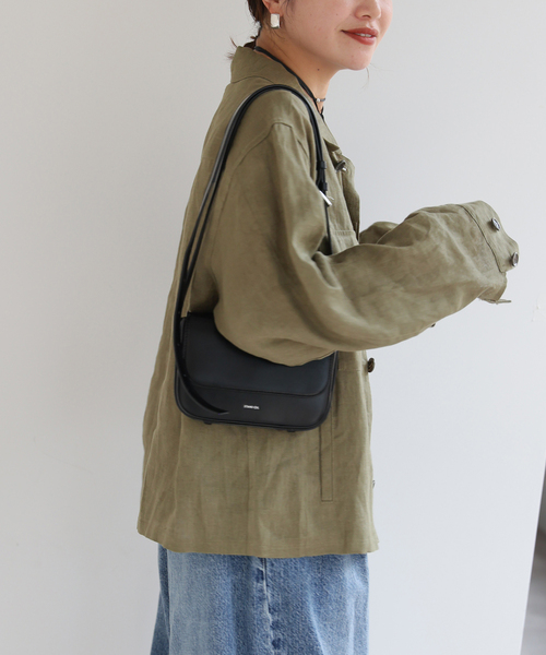 JOURNAL STANDARD（ジャーナルスタンダード）の「《追加3》リネンミリタリージャケット（ミリタリージャケット・レディース・カーキ/ブラック・FREE）」の5枚目の写真