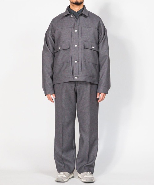 meanswhile(ミーンズワイル)の「Side Zip Polyester Slacks(スラックス・メンズ・ブラウン/ブラック・2(M)/3(L)/1(S))」の3枚目の写真