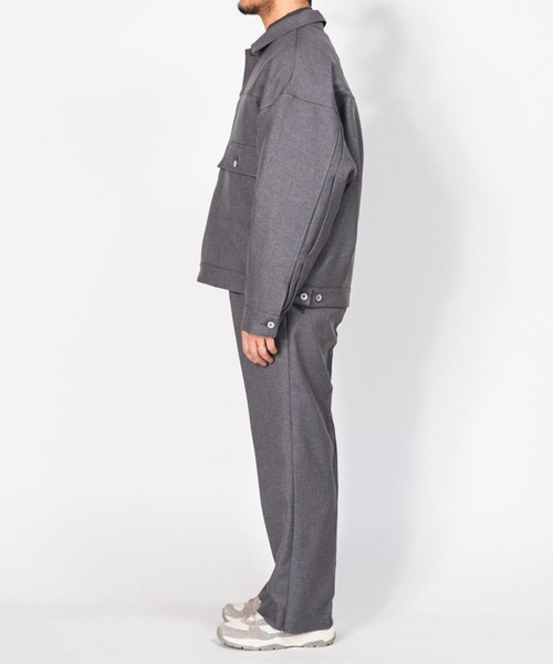 meanswhile(ミーンズワイル)の「Side Zip Polyester Slacks(スラックス・メンズ・ブラウン/ブラック・2(M)/3(L)/1(S))」の4枚目の写真
