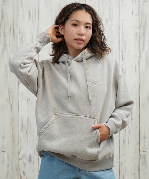 DC（ディーシー）の「DC/ディーシー 裏起毛パーカー LPO254308（パーカー・レディース・ベージュ/スミクロ/グレー/ミント・L/M）」の16枚目の写真