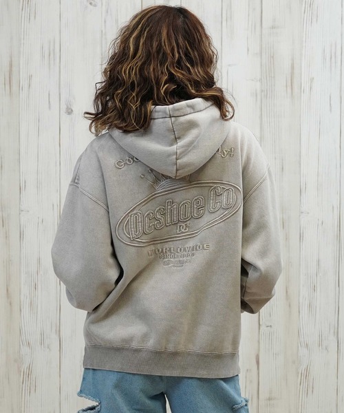 DC（ディーシー）の「DC/ディーシー 裏起毛パーカー LPO254308（パーカー・レディース・ベージュ/スミクロ/グレー/ミント・L/M）」の17枚目の写真