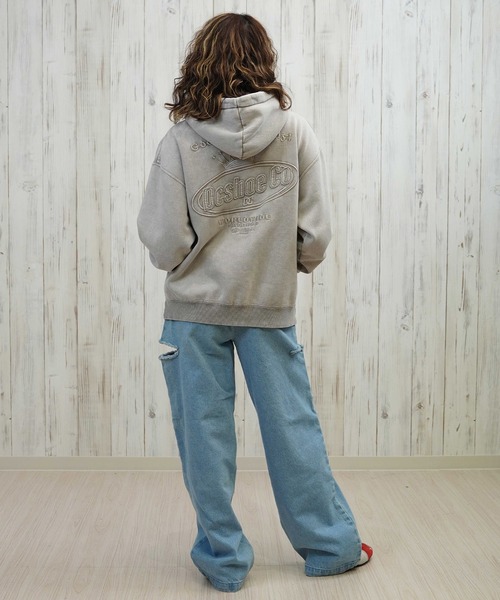 DC（ディーシー）の「DC/ディーシー 裏起毛パーカー LPO254308（パーカー・レディース・ベージュ/スミクロ/グレー/ミント・L/M）」の19枚目の写真