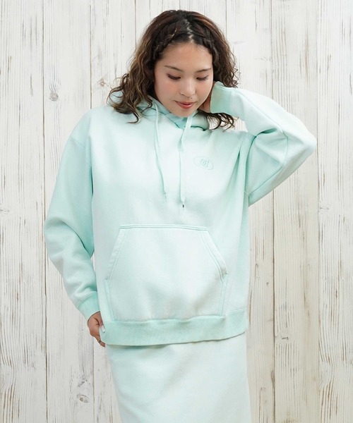 DC（ディーシー）の「DC/ディーシー 裏起毛パーカー LPO254308（パーカー・レディース・ベージュ/スミクロ/グレー/ミント・L/M）」の20枚目の写真