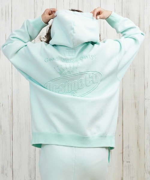 DC（ディーシー）の「DC/ディーシー 裏起毛パーカー LPO254308（パーカー・レディース・ベージュ/スミクロ/グレー/ミント・L/M）」の21枚目の写真