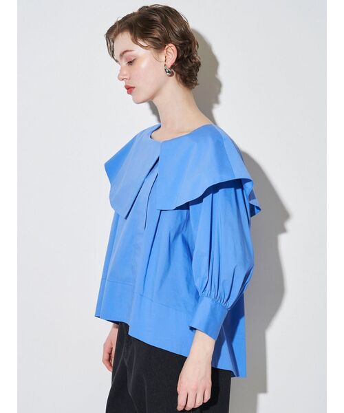 ELENDEEK（エレンディーク）の「マルチネックブラウス【セットアップ対応】（シャツ/ブラウス・レディース・ブラック/オフホワイト/ブルー・FREE）」の22枚目の写真