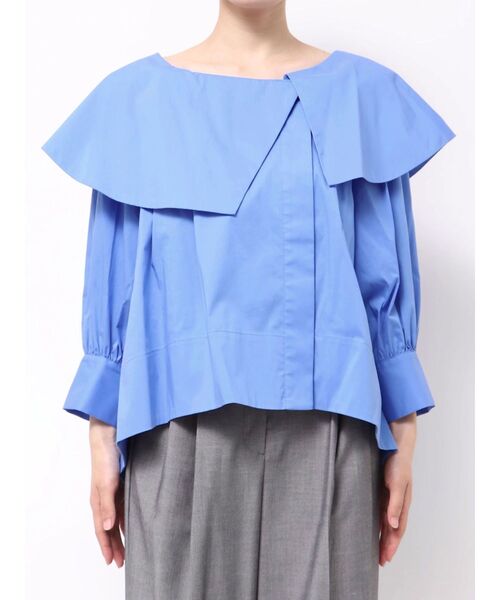 ELENDEEK（エレンディーク）の「マルチネックブラウス【セットアップ対応】（シャツ/ブラウス・レディース・ブラック/オフホワイト/ブルー・FREE）」の14枚目の写真