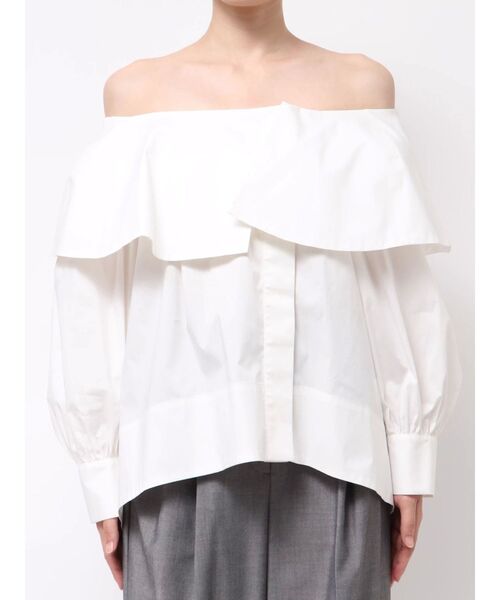 ELENDEEK（エレンディーク）の「マルチネックブラウス【セットアップ対応】（シャツ/ブラウス・レディース・ブラック/オフホワイト/ブルー・FREE）」の16枚目の写真