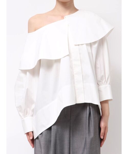 ELENDEEK（エレンディーク）の「マルチネックブラウス【セットアップ対応】（シャツ/ブラウス・レディース・ブラック/オフホワイト/ブルー・FREE）」の17枚目の写真