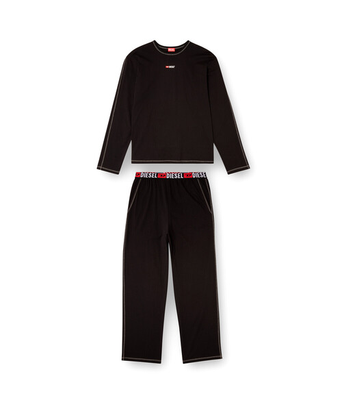 洗練されたデザイン　DIESEL　SET-NOLAN-D-CORE ブラック　M メンズ ルームウェア SET-NOLAN-D-CORE（ルームウェア/パジャマ