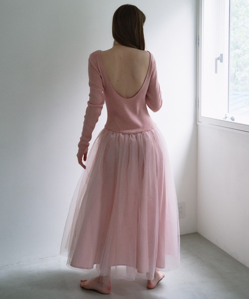 【新発売】今週の市販 knit rib volume MI one-piece（ワンピース）｜HONEY tulle ワンピース