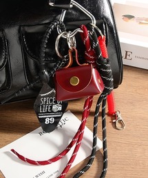 c.u.l（シーユーエル）の「ミニバッグ カラビナ付き じゃらじゃら バッグチャーム キーホルダー cula1209（キーホルダー）」