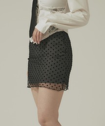 Dot Mini Skirt / ドット柄 ミニスカート 秋物 秋服 2026年秋冬
