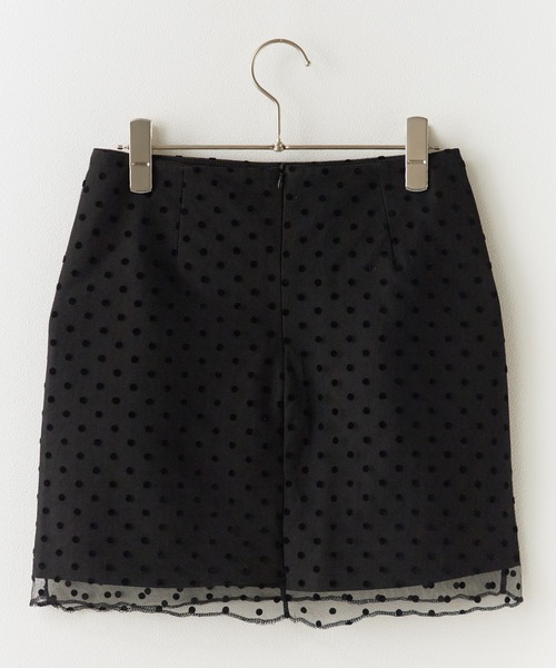 BLANK　（ブランク）の「Dot Mini Skirt / ドット柄 ミニスカート（スカート・レディース・ブラック/グレー/ホワイト・FREE）」の6枚目の写真