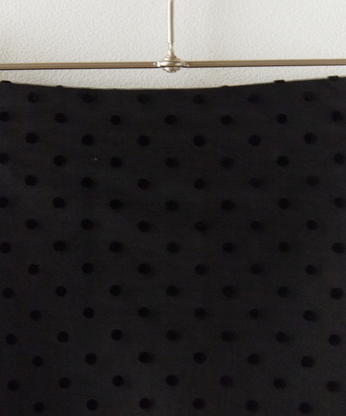 BLANK　（ブランク）の「Dot Mini Skirt / ドット柄 ミニスカート（スカート・レディース・ブラック/グレー/ホワイト・FREE）」の12枚目の写真