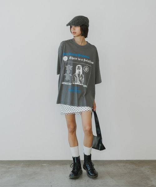 BLANK　（ブランク）の「Dot Mini Skirt / ドット柄 ミニスカート（スカート・レディース・ブラック/グレー/ホワイト・FREE）」の20枚目の写真