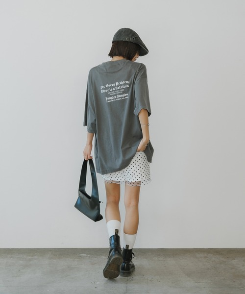 BLANK　（ブランク）の「Dot Mini Skirt / ドット柄 ミニスカート（スカート・レディース・ブラック/グレー/ホワイト・FREE）」の21枚目の写真