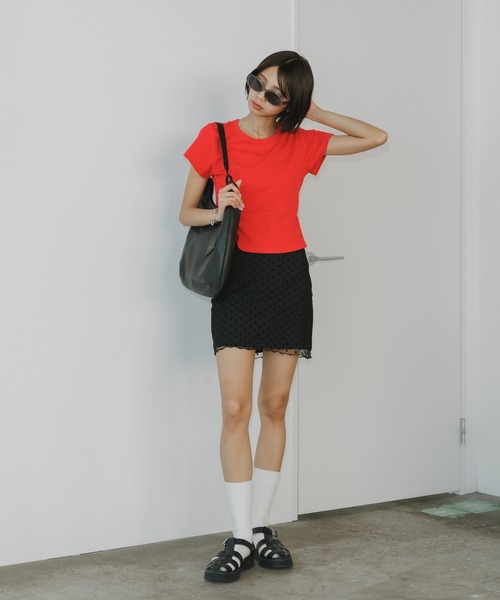 セール】Dot Mini Skirt / ドット柄 ミニスカート（スカート）｜BLANK