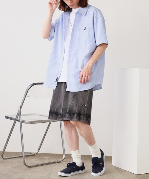 ROOPTOKYO(ループトウキョウ)の「グラデーションデザイン デニムショーツ メンズ 夏物 夏服(デニムパンツ・メンズ・ブラック/ブルー・L/M)」の15枚目の写真