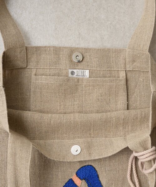 BEARDSLEY（ビアズリー）の「《CITRUS》ヨガガール刺繍トート（トートバッグ・レディース・ベージュ・FREE）」の20枚目の写真