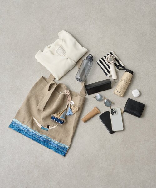 BEARDSLEY（ビアズリー）の「《CITRUS》ヨガガール刺繍トート（トートバッグ・レディース・ベージュ・FREE）」の21枚目の写真