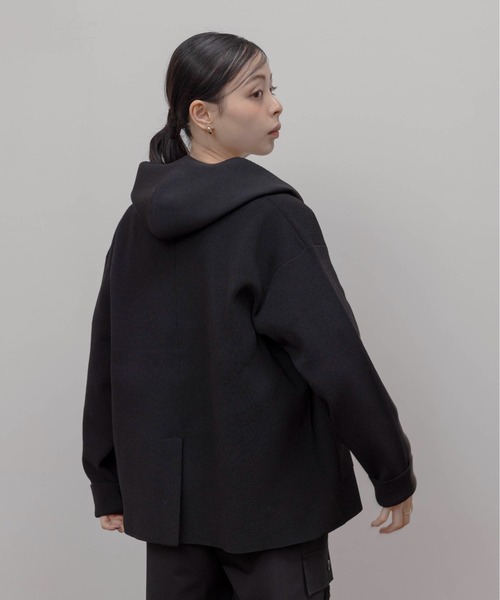 片畦ニットフーディージャケット Eimee Law│Eimee Law & LHELBIE 公式